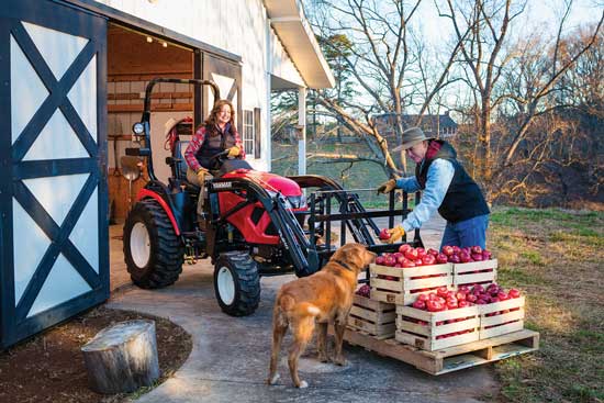 Rollover protective structures (ROPS) and seat belts help keep tractor drivers safe.